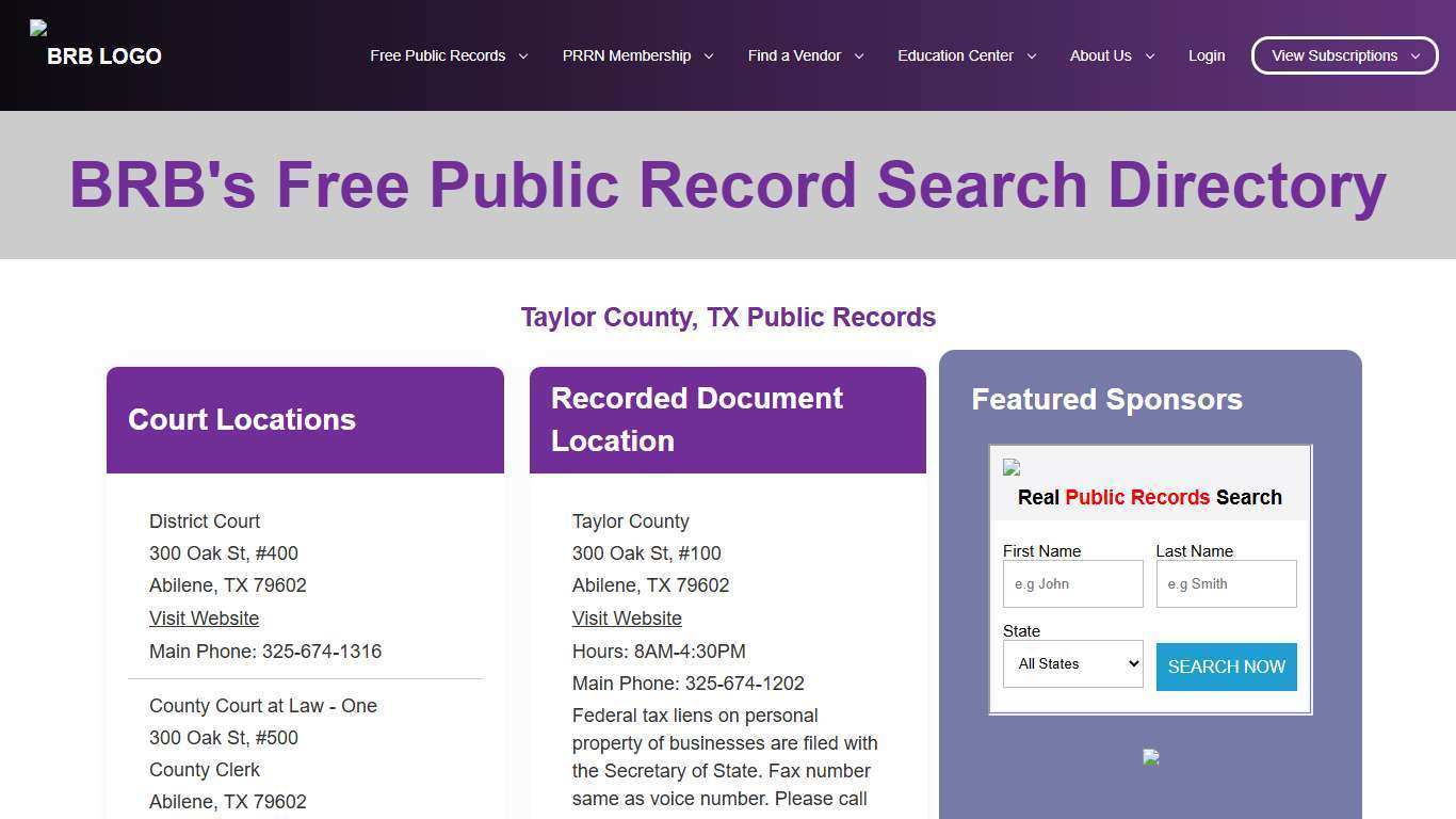 Free Sites County | BRB